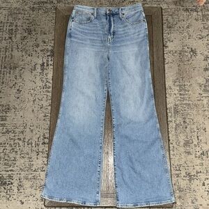 Madewell 11” High-Rise Flare Jeans Caine Wash